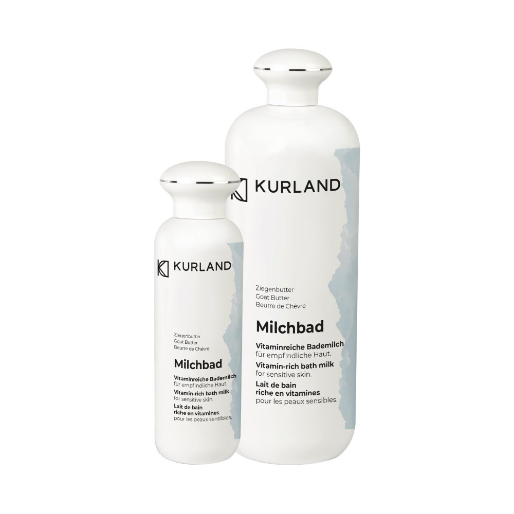 Alpesi kecsketejes fürdő száraz bőrre Kurland Kecsketejes fürdő prémium 250 ml és 1000 ml