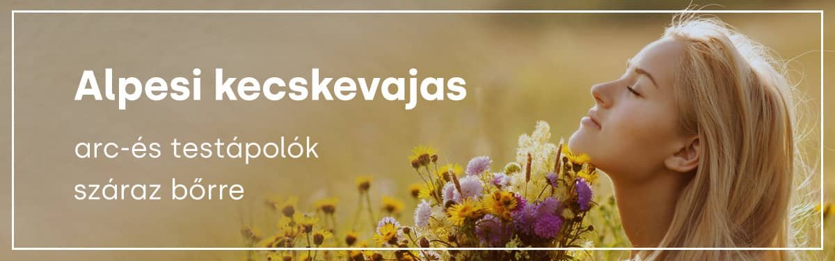 Alpesi kecskevajas arc-és testápolók száraz bőrre